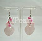 Wholesale Gemstone Jewelry-Rose Quartz Earring