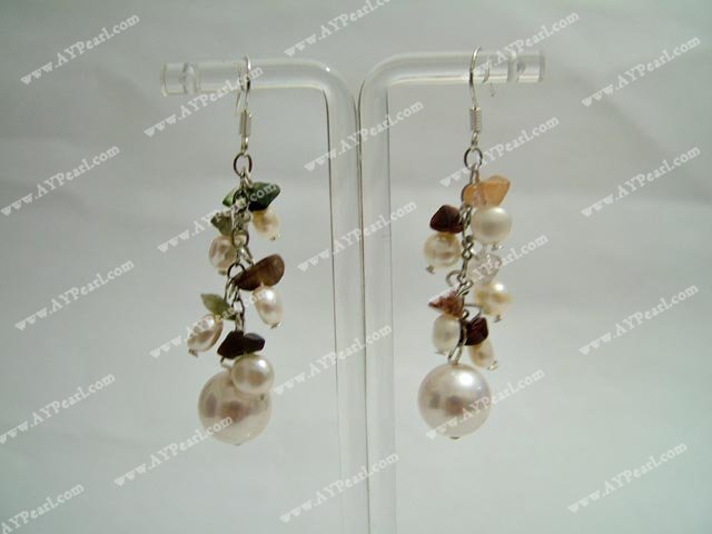 Seashell perle boucle d'oreille