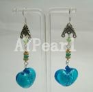 Wholesale crystal and coloured glaze earring