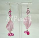 Wholesale earring-crystal and coloured glaze earring