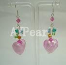 Wholesale earring-crystal and coloured glaze earring