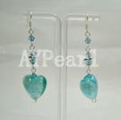 Wholesale earring-crystal and coloured glaze earring