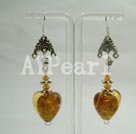 Wholesale earring-crystal and coloured glaze earring