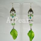 Wholesale earring-crystal and coloured glaze earring