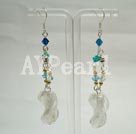 Wholesale earring-crystal and coloured glaze earring