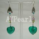 Wholesale earring-crystal and coloured glaze earring