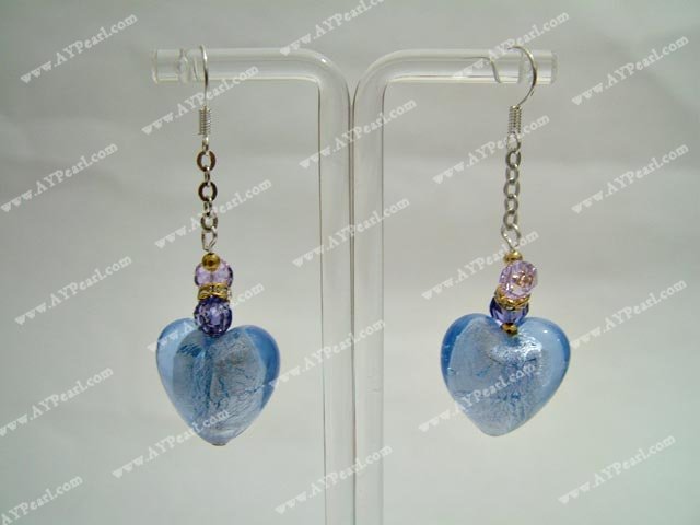 Wholesale Glass Jewelry-crystal coloured glaze earring