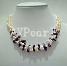 pearl amethyst necklace