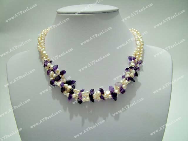 pearl amethyst necklace