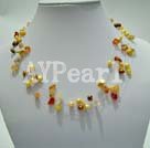 Wholesale pearl agate necklace