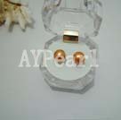 Orange Pearl Stud