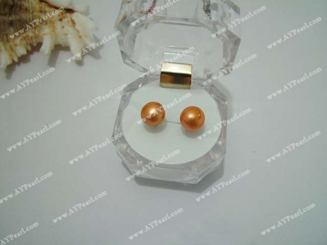 Orange Pearl Stud