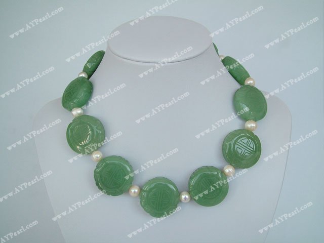 aventurine pearl necklace