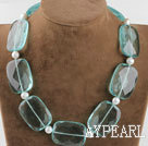 Collier quartz bleu