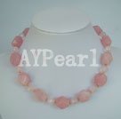 Rose quartz necklace