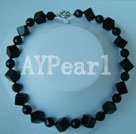 Wholesale black agate necklace