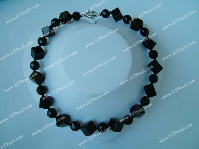 black agate necklace