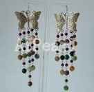 Wholesale Gemstone Earrings-indian agate garnet earring