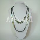 pearl black lip shell necklace