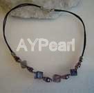 Wholesale Gemstone Jewelry-crimson night stone necklace