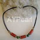 coral necklace