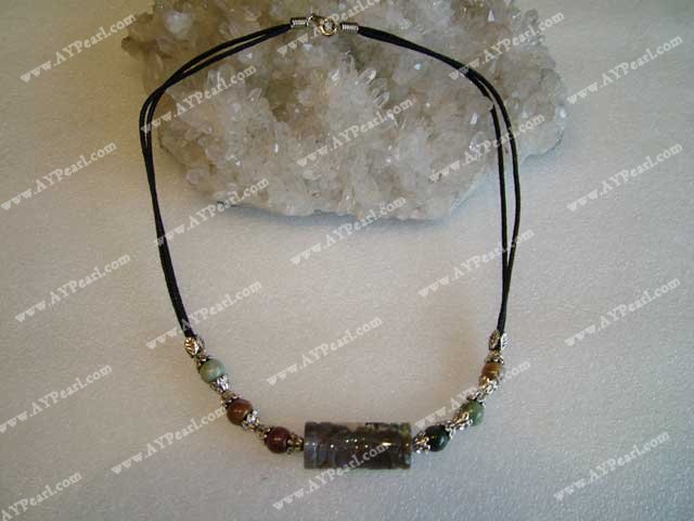 India agate necklace