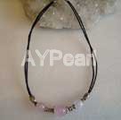 Wholesale Rose quartz necklace