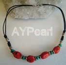 collier de turquoises de corail