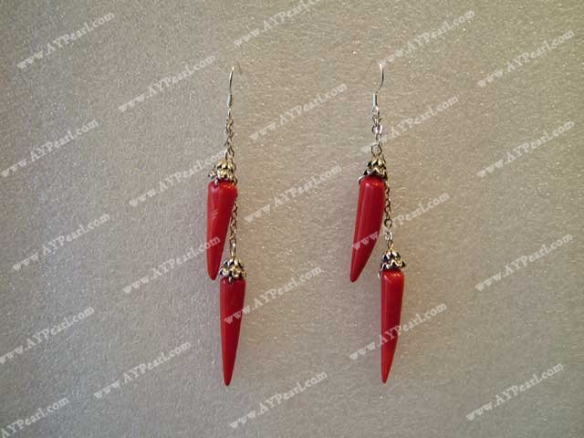 coral earring