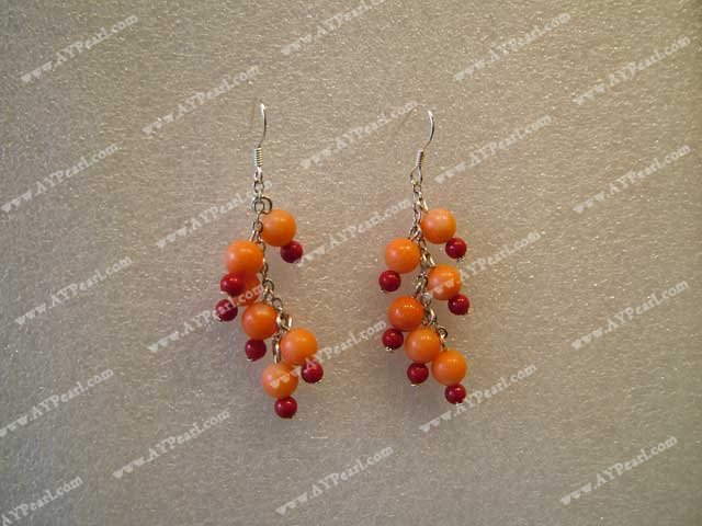 boucle d'oreille de corail