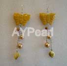 Wholesale Gemstone Earrings-egg jade earring