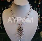 collier en cristal blanc