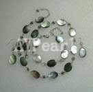 Wholesale Set Jewelry-black lip shell set