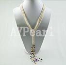 pearl crystal necklace