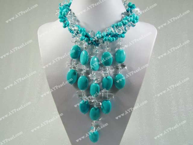 turquoise crystal necklace