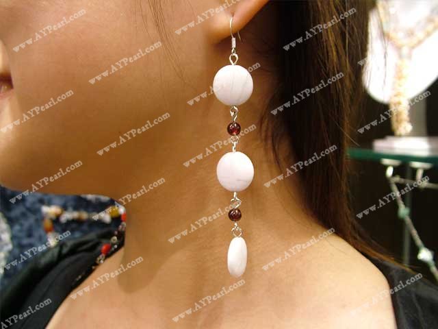 Howlite earring