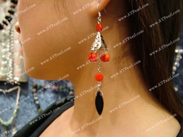 coral earring