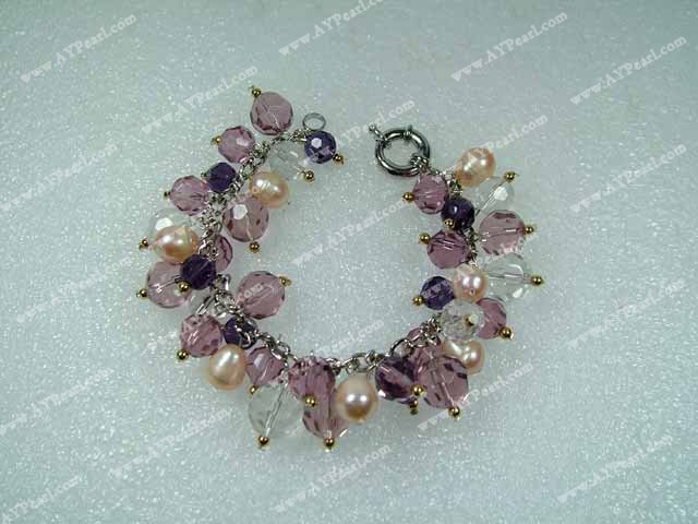 bracelet en cristal de perle
