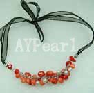 coral pearl necklace