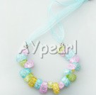 colored crystal necklace