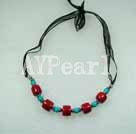 coral turquoise necklace