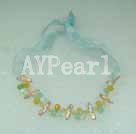 pearl crystal necklace