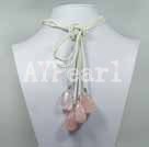 Collier quartz rose