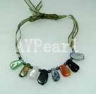 Wholesale colour stone necklace