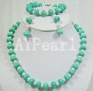 Wholesale turquoise pearl set