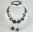 Wholesale Set Jewelry-black rainbow gem set