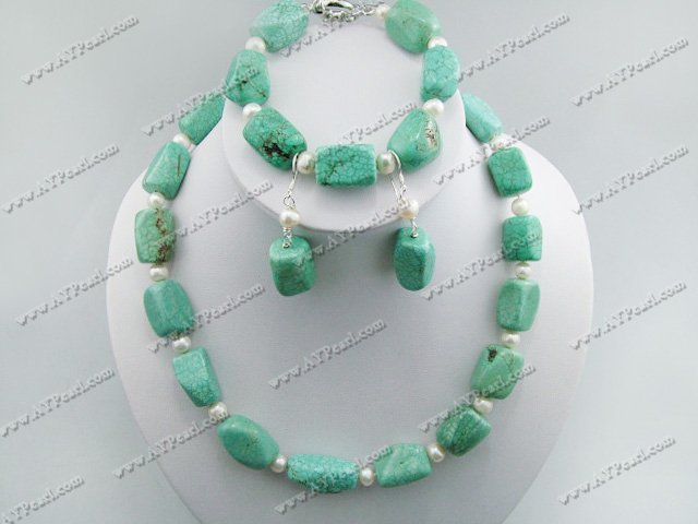 turquoise pearl set
