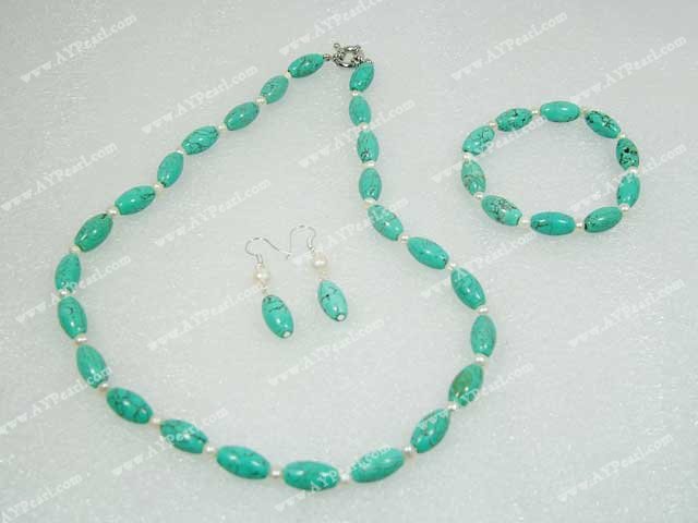 turquoise pearl set