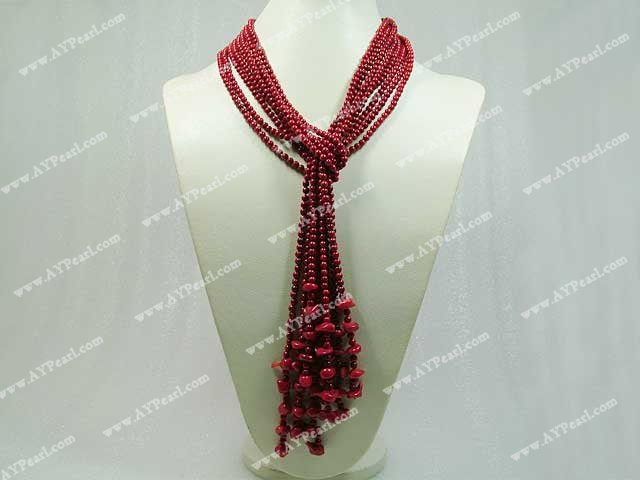 coral necklace