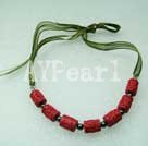 Wholesale Other Jewelry-carved lacquerware necklace